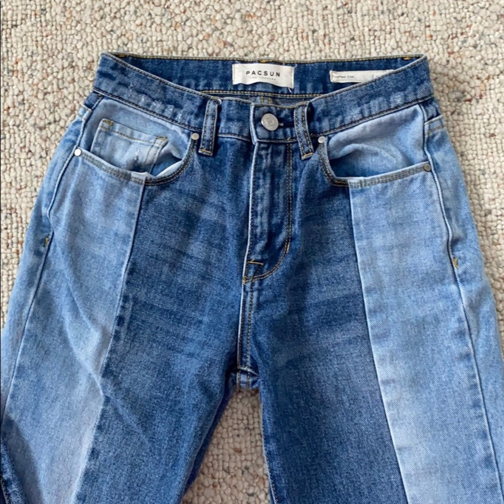 Pacsun two-toned mom jeans